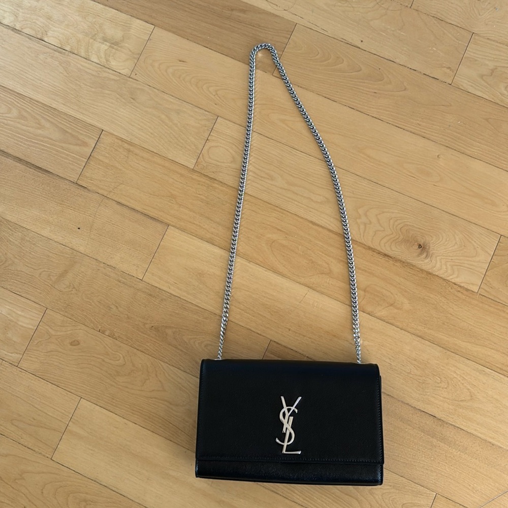 Ysl Monogram crossbody Bag. Small/medium, black leather bag Brand new